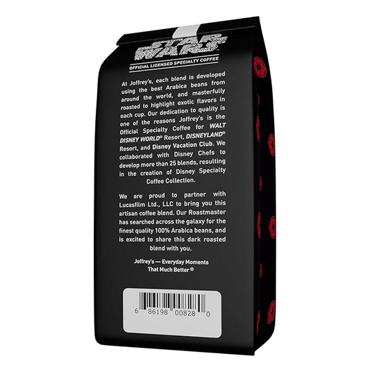 Joffrey's Coffee - STAR WARS™ Dark Side Blend, STAR WARS Licensed Coffee Collection, Artisan Dark Roast, Strong & Smooth Taste, Brew or French Press (Whole Bean, 11oz)