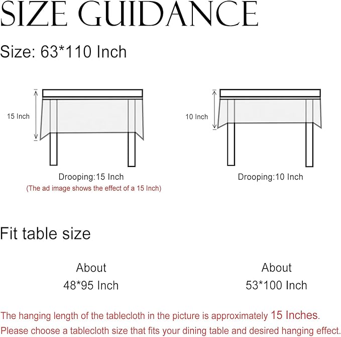 ISAENNE Designer White Linen Extra Long Rectangle Tablecloth,Chinoiserie Floral Elegant Indoor Table Cloth,Fall Stain Proof Decor Tablecloths for Dining Thanksgiving Kitchen,63"*110"-Mosella F