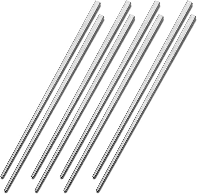 Studio Nova Premium 18/10 Stainless Steel Chopsticks (Four Pair)