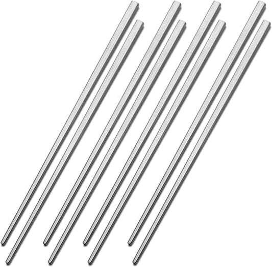 Studio Nova Premium 18/10 Stainless Steel Chopsticks (Four Pair)