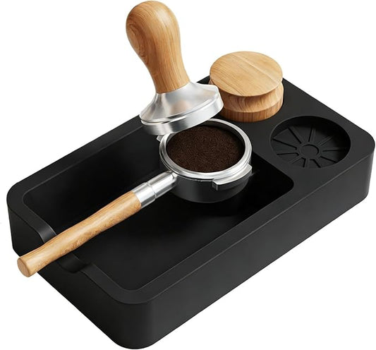 Espresso Tamping Mat, Knock box | Coffee Tamper Mat, Espresso Tamping Station