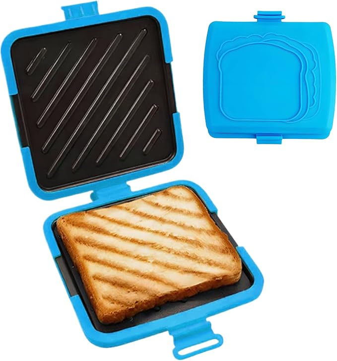 Sandwich Press Nonstick No Power Required Quesadilla Snacks Bread Cooker | Kitchen Bread Press Sandwich Maker Heat-Resistant Portable Breakfast Quesadilla Pie Bread for Home Apartment Dorm Party T