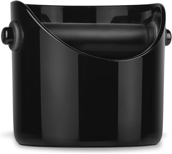 Dreamfarm Big Grindenstèin Sturdy, Compact, Modern Space-Saving Espresso Coffee Grind Knock Box -Black