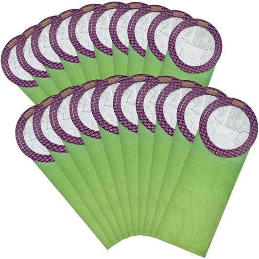 20 Pack 100431 Micro Filter Bags Compatible with ProTeam 6 Quart Backpack Vacuum: Super QuarterVac, QuietPro BP, AviationVac, ProVac BP, Replace Part #100431
