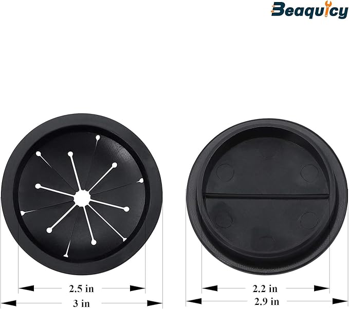 Beaquicy Garbage Disposal Splash Guards and Stopper Set - 3 Pack Sink Baffle Disposal with 1 Pack Sink Stopper