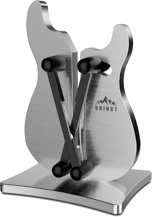 VQ-5 Professional Knife Sharpener | 3-Action Streamlined Guitar Design for Effortless Knife Sharpening - The Ultimate Tool for Precision 11 to 21 Degree Angles