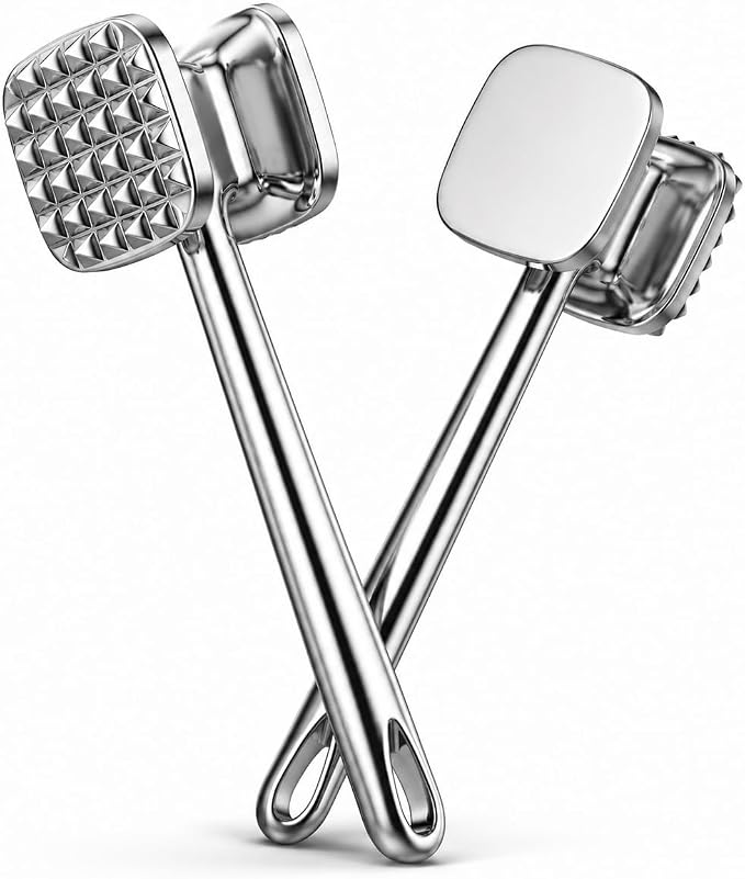 Meat Tenderizer Tool – Dual-Sided Meat Tenderizer Hammer Mallet & Heavy Duty Pounder For Tenderizing Steak, Beef and Fish