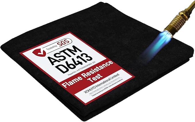 Large 40x40Inch Welding Blanket Pad Fireproof Flame Retardant Fabric for Stove Wick | 5mm Thick Carbon Felt Heat Resistant Mat for Industrial, Smoker, Soldering, Firepit, Grill & Welding Applications
