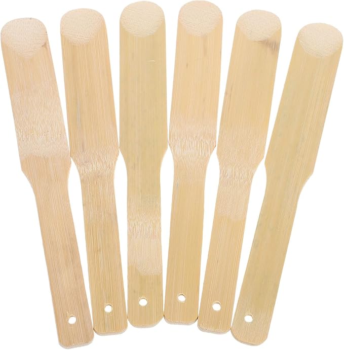 Kichvoe 6Pcs Dumpling Stuffing Spoons Bamboo Kitchen Gadget for Precise Wonton Filling and Dumpling Making Compact Cooking Utensils Set