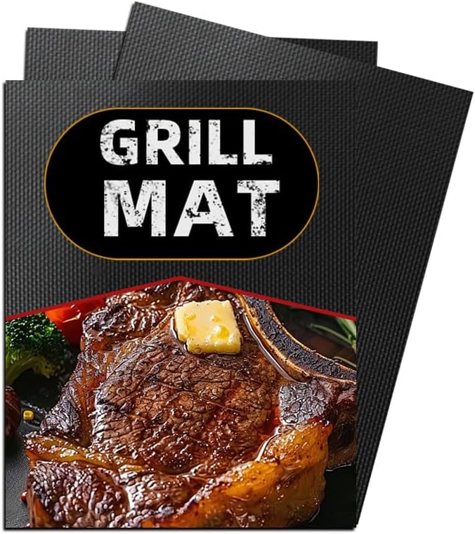 The Koala Kitchen Co.™ BBQ Grill Mats for Outdoor Grill Cooking (5 Pack) Reusable, Non Stick & Dishwasher Safe | High Heat Teflon Grilling Mat Liners for Barbecue | Pads for Gas, Charcoal & Electric