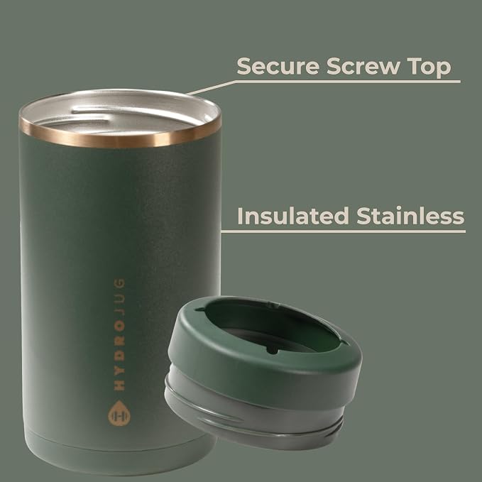 HydroJug Tall Can Cooler 16 oz, Stainless Steel Can Holder, Primrose