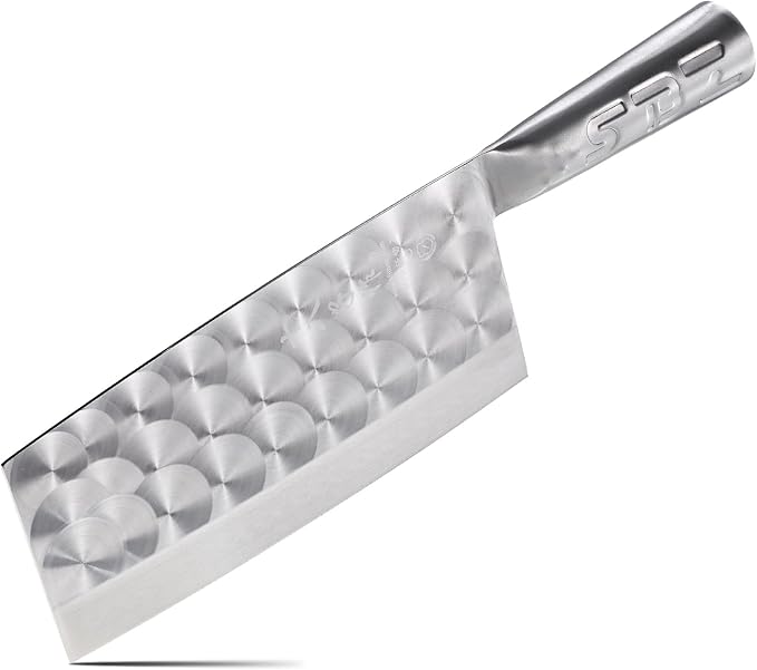 SHI BA ZI ZUO Meat Cleaver Knife, Heavy Duty Cleaver Bone Cleavers Professional Kitchen Vegetable Knife for Effortless Precision Slicing and Chopping