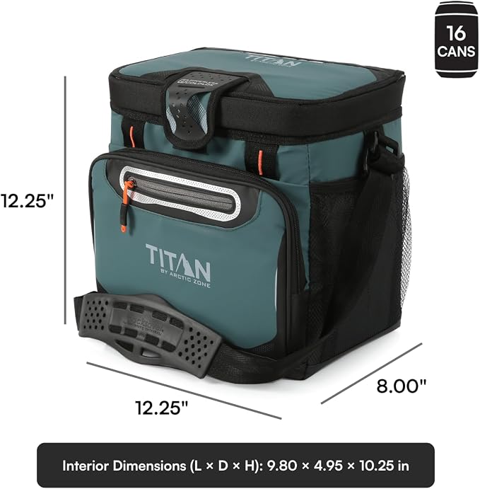 Titan by Arctic Zone Deep Freeze Cooler - Zipperless Hardbody Cooler - Deep Freeze Insulation, HardBody Liner, and SmartShelf