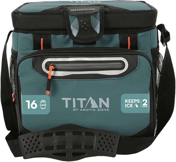 Titan by Arctic Zone Deep Freeze Cooler - Zipperless Hardbody Cooler - Deep Freeze Insulation, HardBody Liner, and SmartShelf