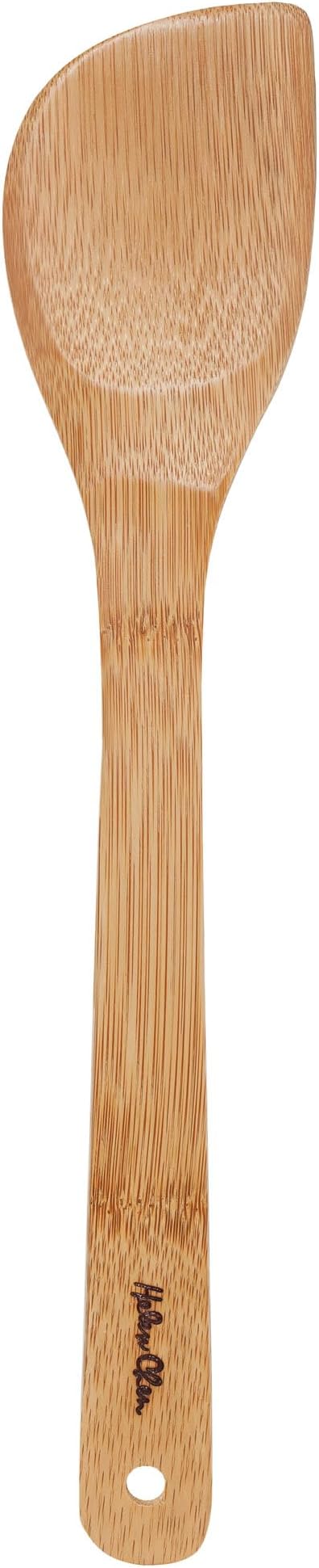 Helen's Asian Kitchen Bamboo Stir Fry Spatula, 13-Inch, Wok Cooking Tool For Stirring, Mixing, Turning, And Serving