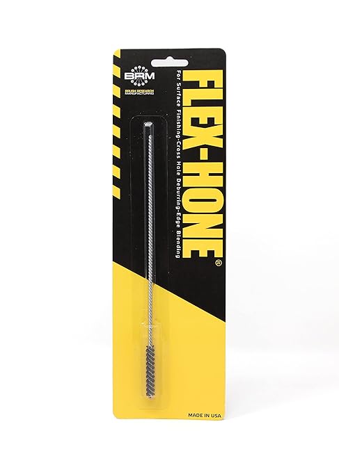Brush Research BC64M80 FLEX-HONE®, 1/4" (6.4mm) Diameter, 80 Grit, Silicon Carbide, for Mild Steel, Stainless Steel, Cast Iron and Softer Ferrous Materials