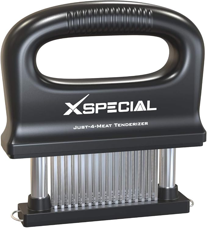 Deluxe 48 Blade Meat Tenderizer Tool – Stainless Steel, Detachable Design | Ultra-Sharp Needle Design | Transforms Tough Cuts into Juicy Cuts in Seconds, Easy to Use & Clean, Dishwasher Safe