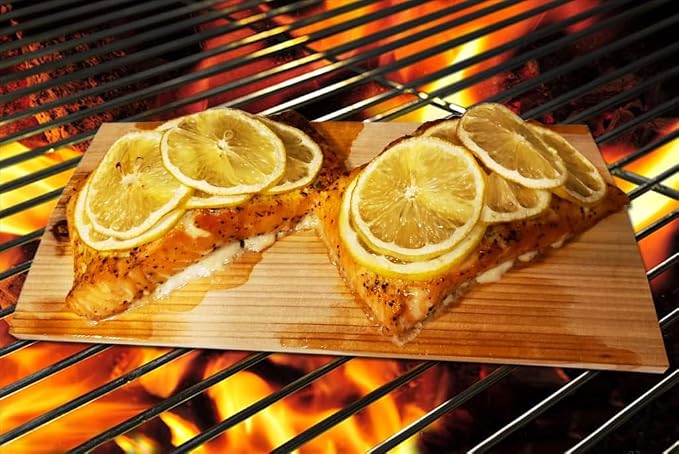 Wider 12 PK, Cedar Planks for Grilling Salmon, Better Smoking, Add Smoky Flavor to Salmon, Veggies, Restaurant Quantity