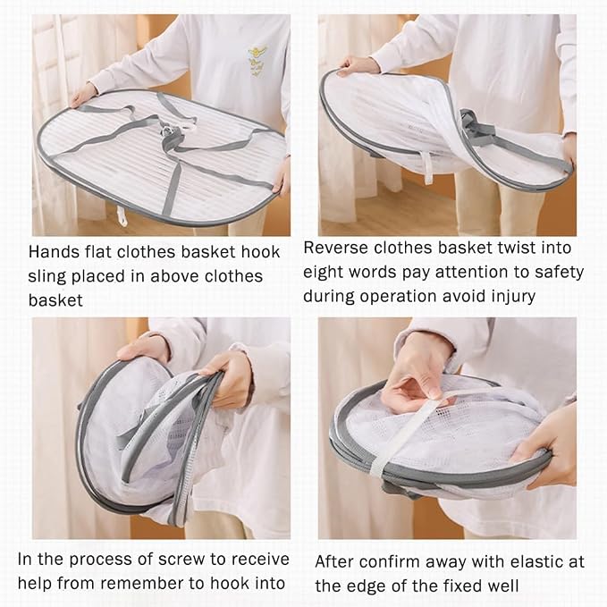 Foldable Drying Net for Vegetables, Fish, and Dehydrated Goods, Multi-tiered Food Drying Net, Versatile Drying Rack, Windproof Design, Zipper Closure for Insect Protection (Dark green, Dual Layer)