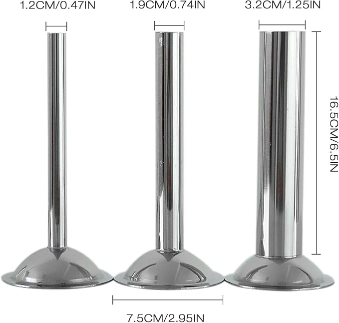 3 Pieces #12 Sausage Stuffer Grinder Tubes | Stainless Steel, Grinder Tubes for Size 10 and 12 Meat Grinder Food Maker Kit, for #12 Food Grinder