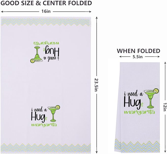 LXOMILL Margarita Gifts, Funny Kitchen Towels, Cinco De Mayo Decor