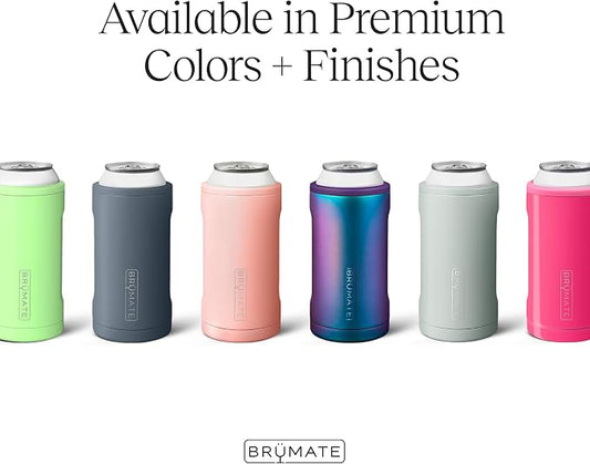BrüMate Hopsulator Trio 3-in-1 Insulated Can Cooler for 12oz / 16oz Cans + 100% Leak Proof Tumbler with Lid | Insulated for Beer, Soda, and Energy Drinks