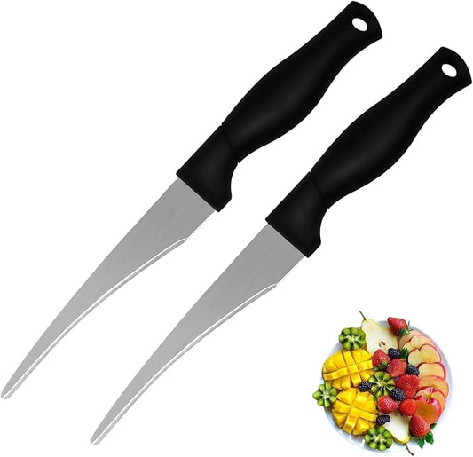 2PCS Professional Stainless steel Paring Knives, Kitchen Knives for Peeling Vegetables and Fruits, Chef knife with Ergonomic Handle