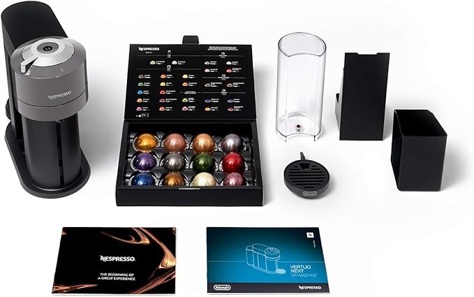 Nespresso Vertuo Next Coffee and Espresso Maker, Machine Only, 1260 watts, Dark Gray