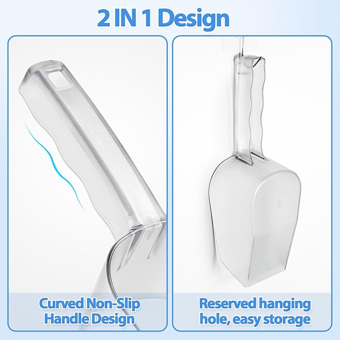 Small Freeze Dryer Scoop, Tray Fit Plastic Scoop for Freeze Dryer Accessories & Freeze Dried Food Handling, Durable Food Safe Dispenser (Fit Small Tray)