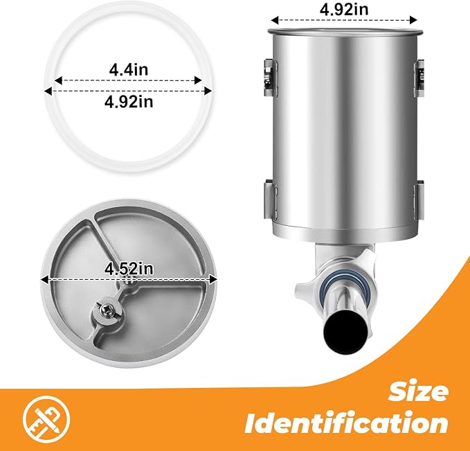 Sausage Stuffer Spare Plunger Gasket fit for Vertical and Horzontal 3-5-7L Liters Sausage Maker，O-ring Seal Rings Gasket Compatible with Hakka Vivo Weston LEM Sausage Stuffer Machine Replacement Parts