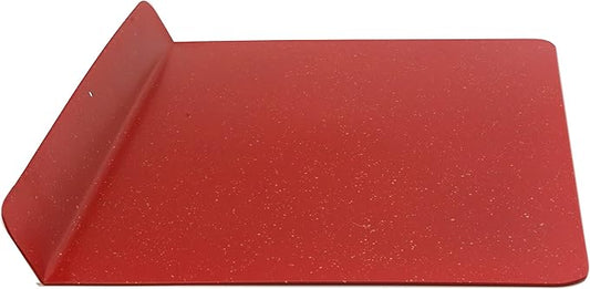 casaWare Toaster Oven 12 x 11-Inch Baking Sheet with a 1.5-Inch Handle (Red Granite)