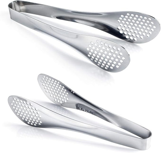 MSY BIGSUNNY 9 inch Buffet Tongs, Set of 2 Stainless Steel Food Serving Tongs