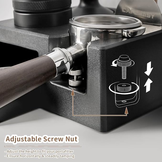 CAFEMASY Espresso Tamping Station Organizer - Espresso Machine Accessories Coffee Tamper Station Holder for 58mm Epsresso Portafilter Coffee Tools Organzier for Baristas