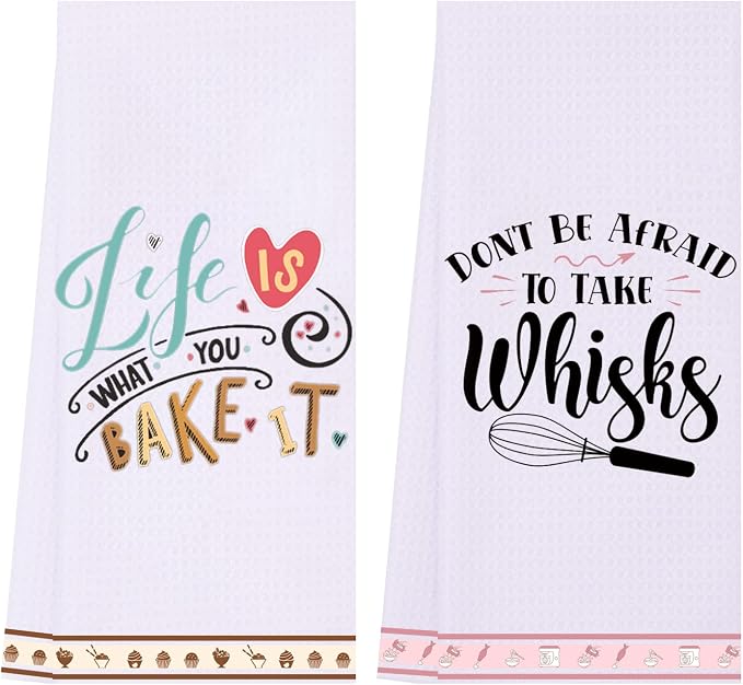 LXOMILL Funny Kitchen Towels, Baking Gifts for Women, Baker Gift