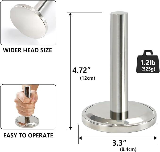 Meat Tenderizer Hammer, Meat Pounder Flattener, Stainless Steel Kitchen Meat Mallet for Flattening Steak Beef Poultry, Meat Pounder Tenderizer, Chicken Flattener Tool