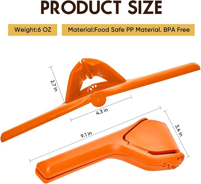 Manual Lemon Squeezer, Hand Lemon Squeezer, Durability and longevity, Easy to Use & Dishwasher Safe, Lemon Juicer, Citrus Juicer, Lemon Juicer Squeezer to Squeeze Lemons, Orange, HomeyVenture