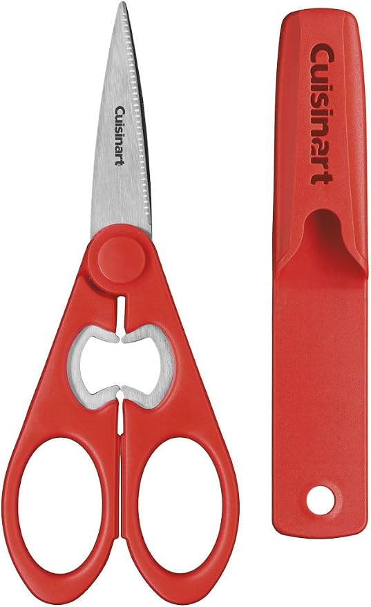 Cuisinart All Purpose Shears with Magnetic Holder, 8", Red