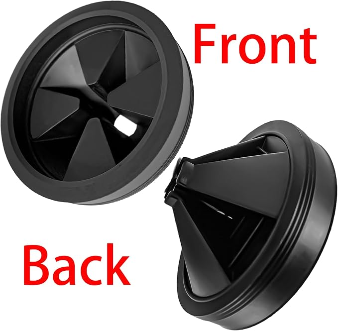 2pcs 3 1/8 Inch Garbage Disposal Sink Baffle Splash Guard, Garbage Disposal Quiet Cover Splash Guard, Quiet Collar Sink Baffle for Moen, Waste King, Whirlaway, GE Disposer