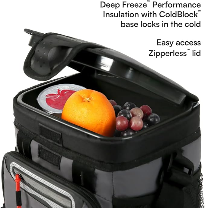Titan by Arctic Zone Deep Freeze Cooler - Zipperless Hardbody Cooler - Deep Freeze Insulation, HardBody Liner, and SmartShelf