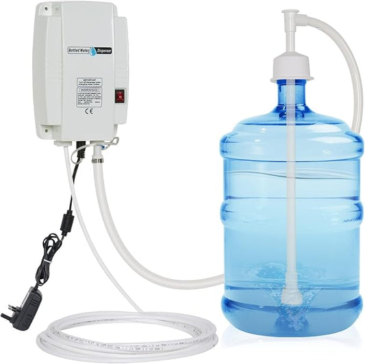 5 Gallon Bottled Water Dispenser Pump for Fridge,Bottle Water Dispensed Pump System Single-Tube for Coffee,110V Automatic Drinking Water Jug Pump Power 25W for Refrigerator Ice Tea Maker Kitchen