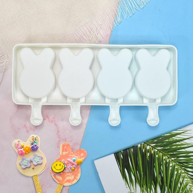 Soft & Smooth Silicone Popsicle Mould - DIY Homemade Ice Cream & Cake Pop Maker, Non-Stick & Easy Release, Type 22