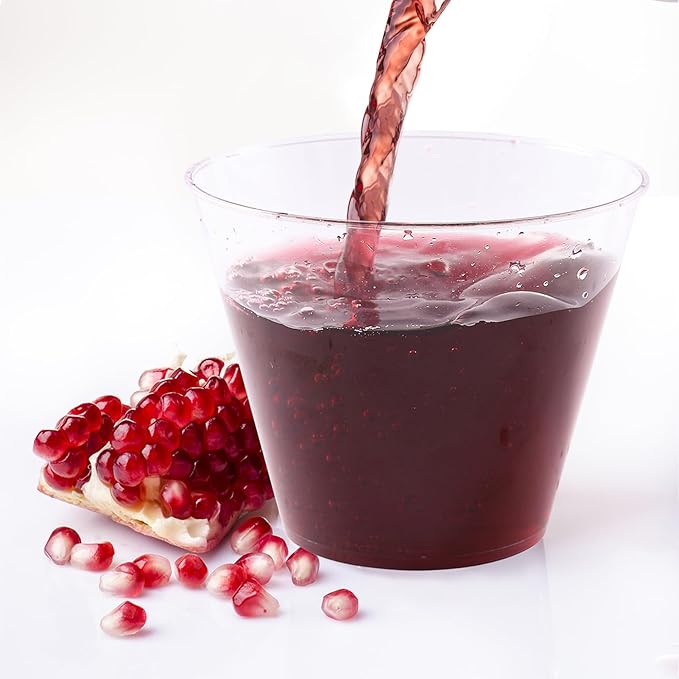 JOLLY CHEF 𝟐𝟎𝟎 𝐏𝐚𝐜𝐤 𝟗 𝐨𝐳 Clear Disposable Plastic Cups Heavy-duty Party Glasses, Disposable Cups for Thanksgiving, Halloween,Christmas Party