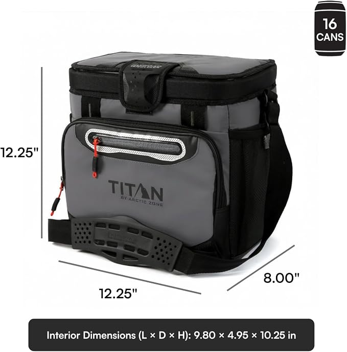 Titan by Arctic Zone Deep Freeze Cooler - Zipperless Hardbody Cooler - Deep Freeze Insulation, HardBody Liner, and SmartShelf