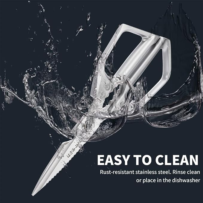 Kitchen Scissors Heavy Duty for Food, All Purpose Meat Scissors, Premium Ultra Sharp Japanese Stainless Steel Kitchen Shears