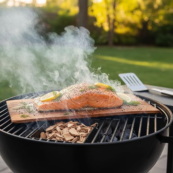 Wider 12 PK, Cedar Planks for Grilling Salmon, Better Smoking, Add Smoky Flavor to Salmon, Veggies, Restaurant Quantity
