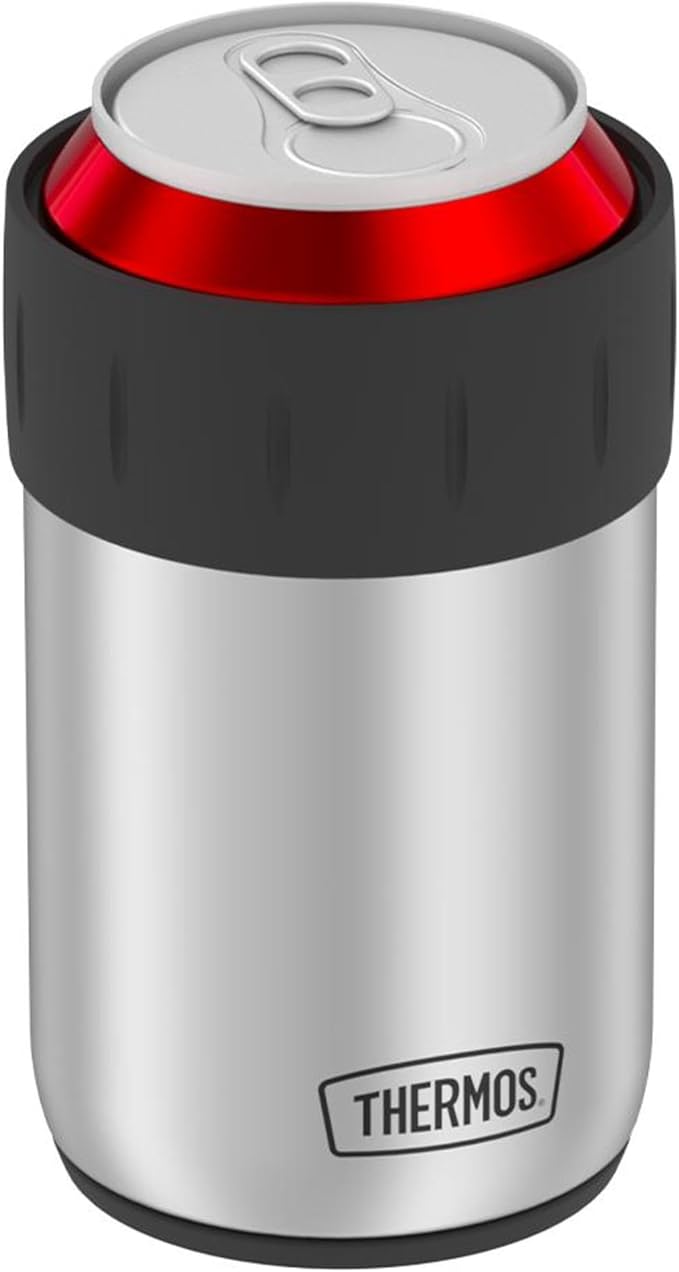 THERMOS Stainless Steel Can Insulator | 12 Ounce | Vacuum Insulated | Sweat-Proof | Pack of 6