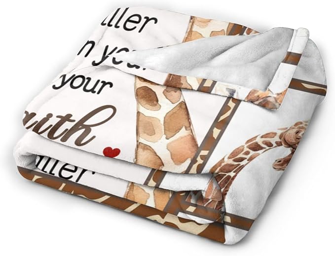 Giraffe Blanket Soft Cozy Cute Giraffe Throw Blanket Warm Giraffe Flannel Fleece Plush Blanket Stuff Animal Decor Blanket Gifts for Lover Kids Girls Boys Women Adults Bed Travel 60"x80"