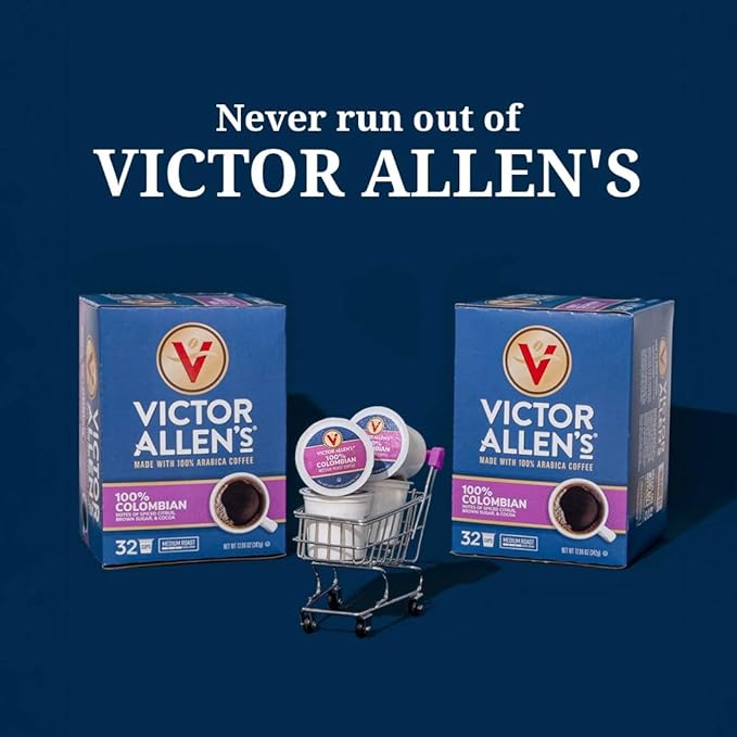 Victor Allen's Coffee Mocha Variety Pack (White Chocolate Mocha, Mocha, Chocolate Caramel), 32 Count, Single Serve Coffee Pods for Keurig K-Cup Brewers