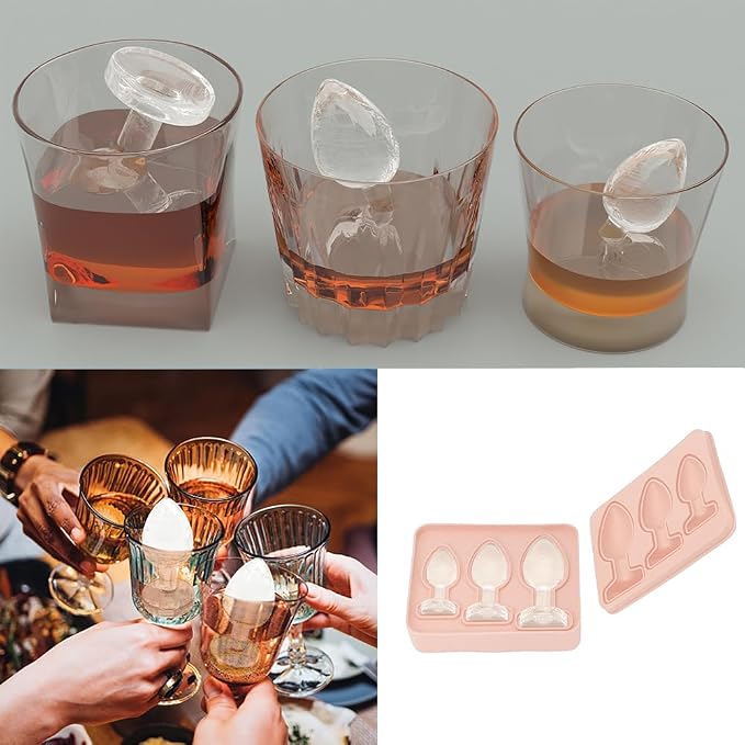 1 Pcs Prank Funny Shape Silicone Mold for Birthday Single Bachelorette Party Baking Pan Handmade DIY Mousse Chocolate Fondant Soap Cake Ice Cube Mould Tool Novelty Cake Pans Whiskey Set Kit H9-6