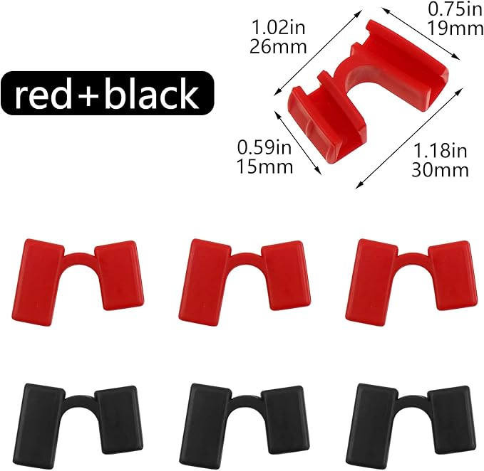 42 Pcs Chopstick Helpers Reusable Training Chopsticks Hinges Connector Plastic Training Chopstick Learn Practice Chopsticks Trainer for Beginner Trainers (Red+Black)
